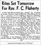 Rev. Francis C. Flaherty Rev. Francis C. Flaherty